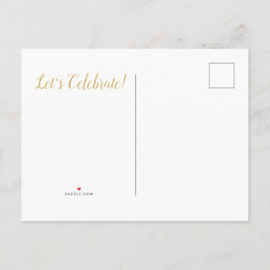 Blauw Afstuderen Aankondigingskaart (Achterkant)