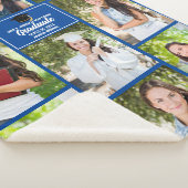 Blauw Afstuderen Fotocollage Modern Afstuderen Gif Sherpa Deken (3/4)