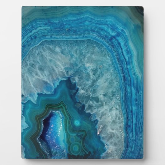 Blauw Agate Fotoplaat (Voorkant)