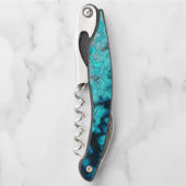 Blauw Agate Kurkentrekker (Voorkant)