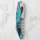 Blauw Agate Kurkentrekker (Achterkant)