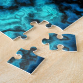 Blauw Agate Legpuzzel (Zijkant)