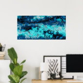 Blauw Agate Poster (Thuiskantoor)