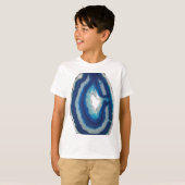 Blauw Agate T-shirt (Voorkant volledig)