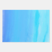 Blauw als de Sky Abstracte Kunst Inpakpapier Vel (Voorkant 3)