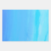 Blauw als de Sky Abstracte Kunst Inpakpapier Vel (Voorkant)