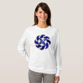 Blauw als het Shirt van het Zee (Voorkant volledig)