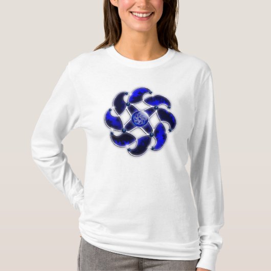 Blauw als het Shirt van het Zee (Voorkant)