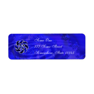 Blauw als Zee Adresetiketten Etiket
