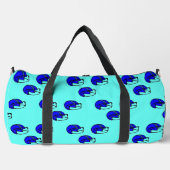 Blauw-Amerikaans football helmpatroon Plunjezak (Voorkant)