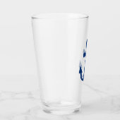Blauw Anker Nautisch Ontwerp Glas (Rechts)
