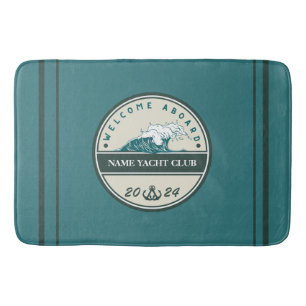 Blauw Anker Nautisch Welkomstjacht zeilboot Badmat