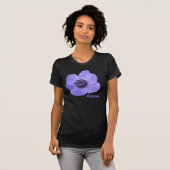  blauw annemonventiel T Shirt (Voorkant volledig)