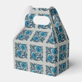  blauw antiek bloemenkunst ambachten rustiek bedankdoosjes (Achterkant)