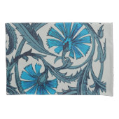 blauw antiek bloemenkunst ambachten rustiek kussensloop (Voorkant)