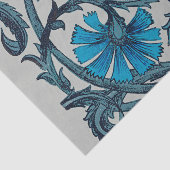 blauw antiek bloemenkunst ambachten rustiek tissuepapier (Detail)