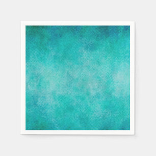 Blauw Aqua Blauwgroen Waterverf Papier kleurrijke  Servetten