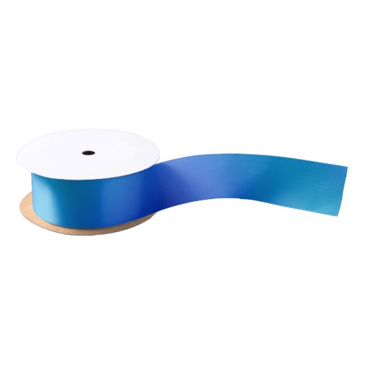 Blauw Aqua Ombre-verloop Lint (Spoel)