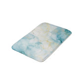 Blauw aquarel badmat (Gekanteld)