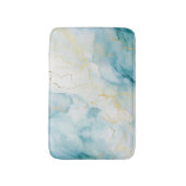 Blauw aquarel badmat (Voorkant Verticaal)