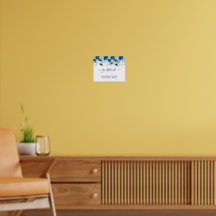  blauw aquarel bloemenbruiloft