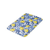 Blauw Aquarel Citroen Patroon Badmat (Gekanteld)