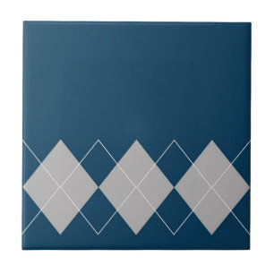 blauw arglisvormig patroon tegeltje