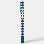 Blauw Argyle Personaliseren Case-Mate iPhone Case (Achterkant / Links)