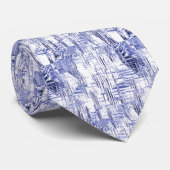 Blauw art Deco 2 Stropdas (Opgerold)