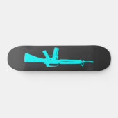 Blauw askapsel skateboard (Horizontaal)