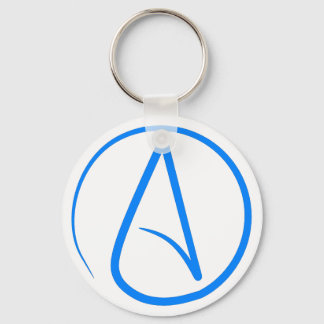 Blauw atheïst A Sleutelhanger