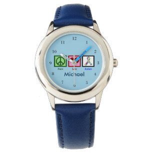 Blauw Autisme Aangepast Kinder Horloge
