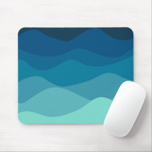 blauw avy patroon muismat