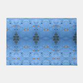 Blauw-Aziatisch-Oriental-kustzee-zee Deurmat (Voorkant)