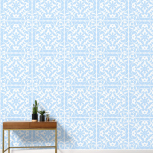 Blauw Azulejos Portugees Spaans Behang
