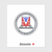 Blauw Babe Vinyl Sticker (Vel)