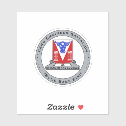 Blauw Babe Vinyl Sticker (Vel)