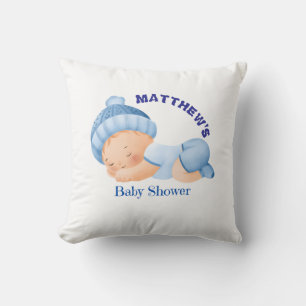Blauw Baby shower, Baby Boy Shower Kussen