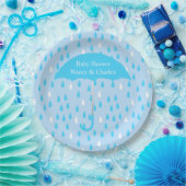 Blauw Baby shower Bord (Feest)