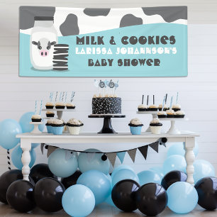 BLAUW Baby shower en koekjes Banner