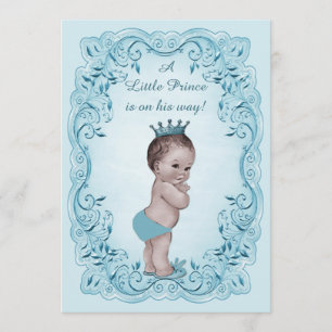 Blauw  Baby shower Kaart