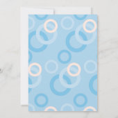 Blauw Baby shower per e-mail Kaart (Achterkant)