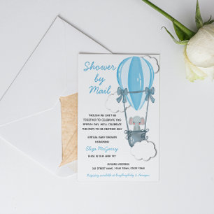 Blauw Baby shower per e-mail Kaart