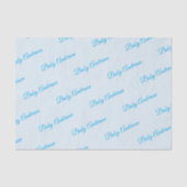  blauw Baby shower weefselpapier Tissuepapier (Voorkant)