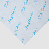 blauw Baby shower weefselpapier Tissuepapier (Detail)