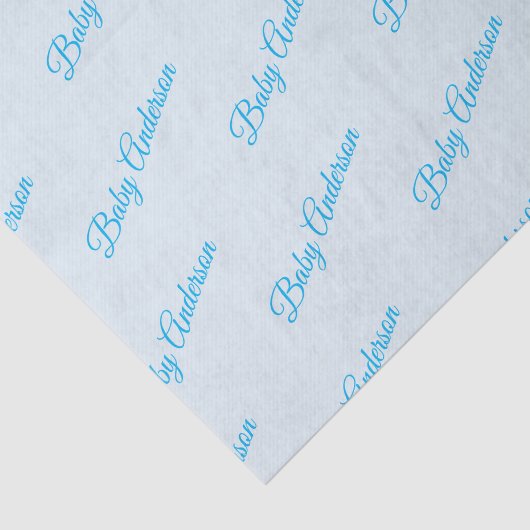  blauw Baby shower weefselpapier Tissuepapier (Detail)