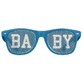 Blauw Baby shower Zonnebrillen (Voorkant)