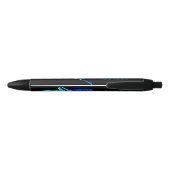 Blauw balletpapier — speciaal aangepast zwarte inkt pen (Achterkant)