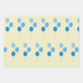 Blauw ballon inpakpapier (Voorkant)