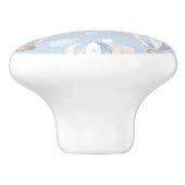 Blauw ballonpatroon keramische knop (Zijkant)